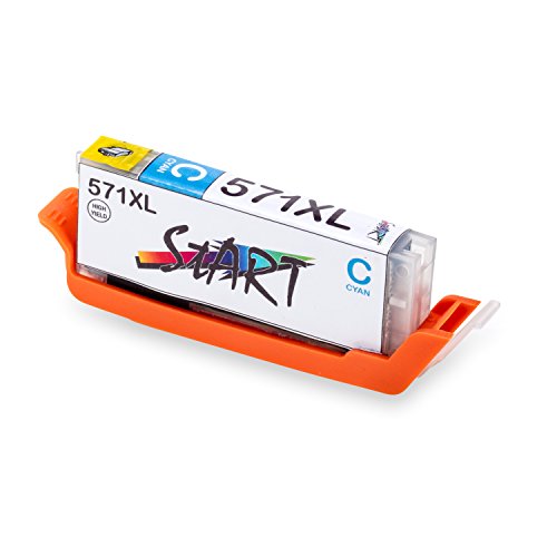 Start - 9 XL Compatible CHIP Cartouches pour Canon CLI-571C XL Cyan  CLI-571M XL Magenta  CLI-571Y XL Jaune