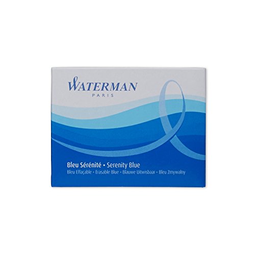 Waterman Tintenpatrone Standard Packung mit 8 Stück Serenity, blau - 2