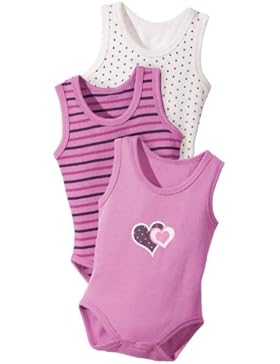 Baby Butt Body 3er-Pack mit Druckmotiv Herz, dino Interlock-Jersey