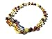 Amber Pumpkin Adjustable Amber Anklet / Bracelet (Dark Cherry)