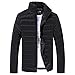 Produktbild Kobay Jungen Männer Herren Warme Stehkragen Schlank Winter Zip Mantel Outwear Jacke