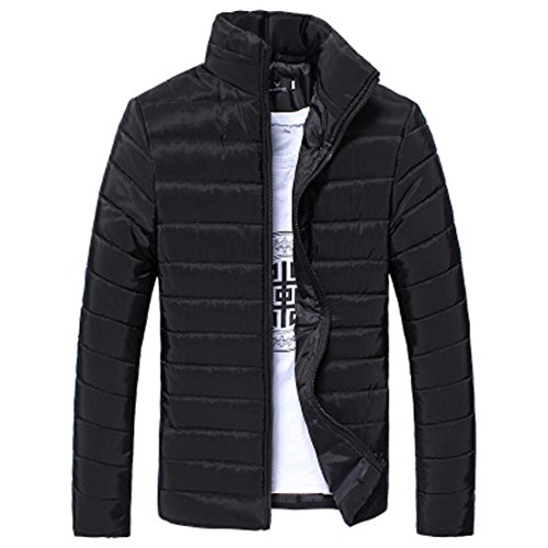 Preisvergleich Produktbild Kobay Jungen Männer Herren Warme Stehkragen Schlank Winter Zip Mantel Outwear Jacke