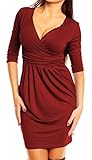 Glamour Empire. Women's Wrap V-Neck Jersey Pencil Dress with Pockets S-4XL. 236