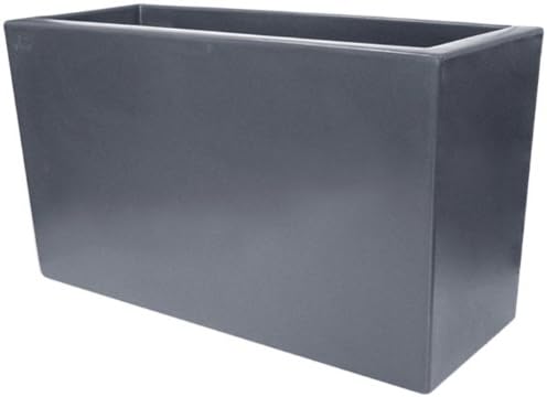 Chapelu Metalica CATLM75CI Window Planter Box Polyethylene 75 x 30 x 42 cm Charcoal Grey