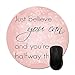 Produktbild Motivational Quote Sparkle Glitter Mouse Pad -Office Gaming Desktop Accessory