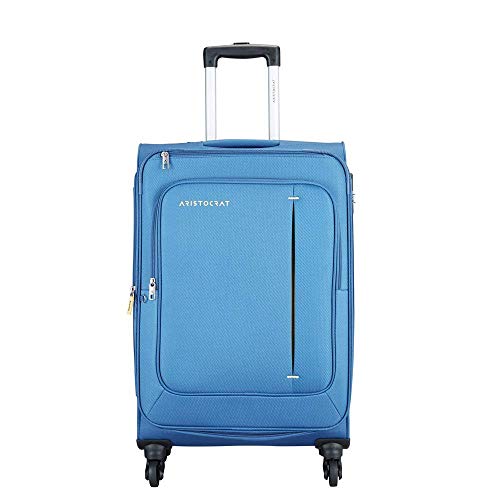 Aristocrat Elantra 58 cms Polyester Blue Softsided Cabin Luggage (STELAWH58BLU) RS.2677 (65.00% Off) - Amazon Aristocrat Elantra 58 cms Polyester Blue Softsided Cabin Luggage (STELAWH58BLU) RS.2677 (65.00% Off) - Amazon