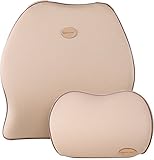 ✔ Soporte superior de dolor de la parte inferior de la espalda-Se aplica la Tecnología Ergonómica Patentada Aerodinamizada para promover la circulación de la sangre, proporciona soporte en la parte inferior de la espalda para aliviar el dolor y reducir la inclinación mientras se conduce. También puede evitar eficazmente el dolor de vértebra cervical mientras hay un freno de emergencia.