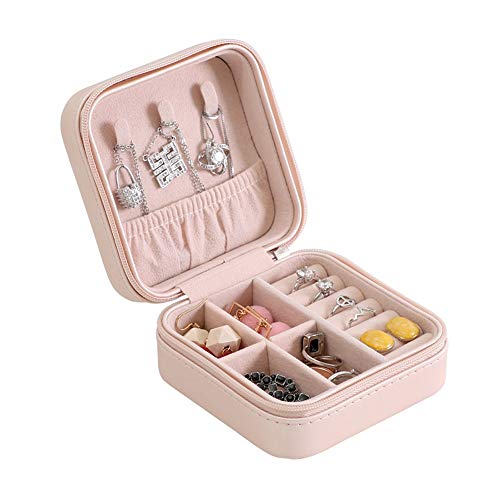 Preisvergleich Produktbild Schmuckkästchen Koffer und Aufbewahrung Kleine Schmuckschatulle Ohrstecker Ring Reise tragbare Lagerung Kleine Schmuckschatulle Großes Geschenk für Mädchen und Frauen Geeignet für Züge, Hotels, Reisen