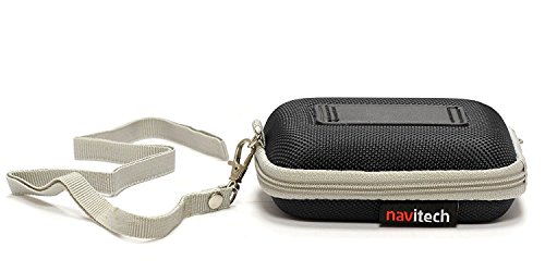 Navitech Schwarzes hartes Wasser-beständiges mp3 Musikabspielgerät Tasche / Hülle für die AGPTEK A20 8GB - 3