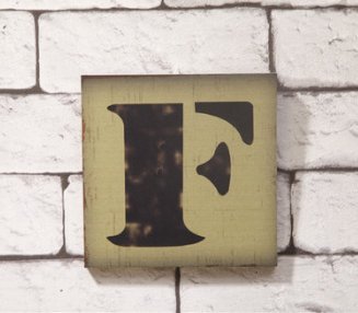 Vintage Decoración Retro estilo grabado creativo letras madera panel 