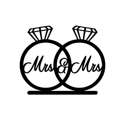 ROSENICE Tortenverzierung Tortenstecker Hochzeitstorte Topper Acryl Kuchendeckel Mr Mrs Cake Topper für Hochzeit Jubiläum Geburtstag Party Dekoration - 2
