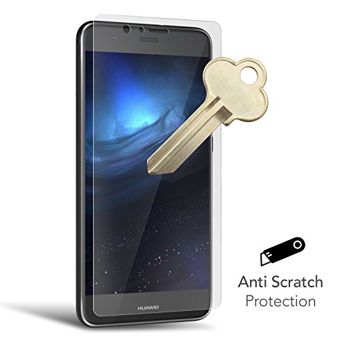 UTECTION 2X Huawei P10 Lite Protector de Pantalla de Cristal Templado    Protecci  n Anti-Golpes y ara  azos    Sin Burbujas    Vidrio producido  peque  o Que el Display Debido a los Bordes curvos 