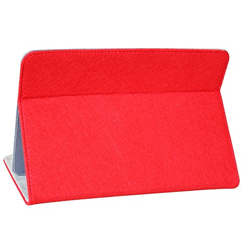 UC-Express Robuste Filz Hülle für Ihr Medion Lifetab P9702 X10302 P10400 P10506 P10505 S10366 S10365 S10352 S10351 Tablet aus hochwertigem Kunstleder mit umweltfreundlichem Filz designt praktischer Standfunktion kombiniert Schutz und Design Tasche Cover Case - 3