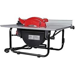 WilTec Scie à Table Circulaire Scie Circulaire 800 Watt 0-45° inclinable 2950 TR/Min