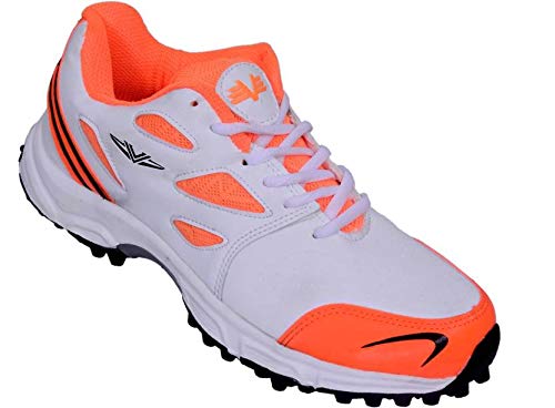 Vijayanti Sports C-15 Orange/White Cricket Shoes for Men RS.1335.00
