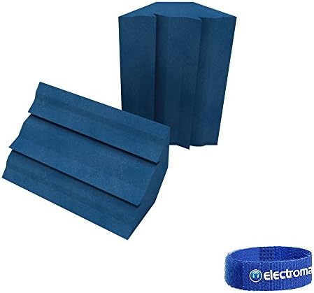 EQ Acoustics EQ012 Corner Acoustic Trap 2 Pack Electric Blue 30 x 30 x 60CM