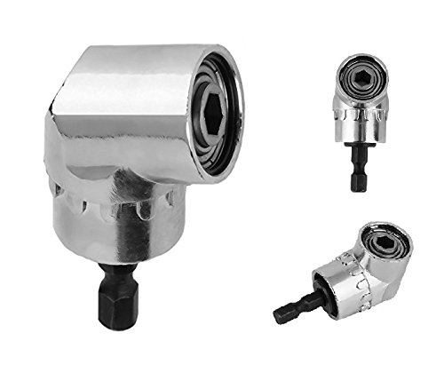 Audel 105 °Winkelschrauber Vorsatz Adapter mit 1/4-Zoll Schnellwechsel- und magnetischen Bit Halter, Winkelschraubendreher Winkelgetriebe Winkelgetriebevor