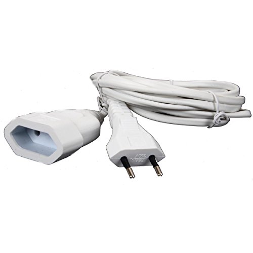 Preisvergleich Produktbild Verlängerungskabel Eurostecker Kupplung Stromkabel Verlängerung 3m