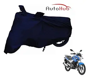 Auto Hub Water Resistant Bike Cover for Bajaj Discover 125 DTS-i - Navy