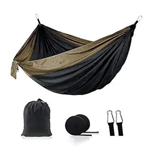 Nylon Hammock Widened Indoor Outdoor Swing Camping Supplies 210T Nylon Beach Hammock Travel Hiking Hammock-Daerzy