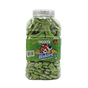 Choostix Biskies Veg Dog Treat, 1 kg (Jar)