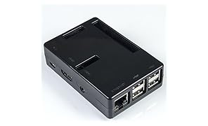 SunFounder ABS Case Gehäuse Hülse Hülle für Raspberry Pi 3, 2 Model B & Raspberry Pi 1 Model B+ Schwarz