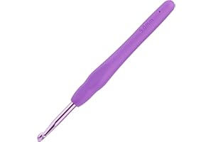 Benlay Crochets Ergonomiques 5 mm Avec Poignées Douces Pour Mains Arthritiques - Outil Léger et Confortable Pour Débutants en Tricot