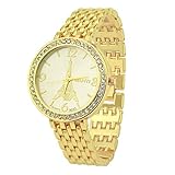 Daygeve Women Stainless Steel Quartz Watch Fashion Water Resistant Wristwatch Metal Mesh Band Silver Dial Silver Band