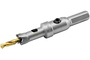 Aohhy 12mm Broca Cortadora de Agujeros de Metal, Cortador Orificio con Punta de T.C.T Carburo de Tungsteno para Chapa de Acero Inoxidable, Metal, Aleación, Hierro, Madera