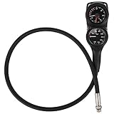 Das Zifferblatt der Tauchuhr ist leuchtend und sorgt dafür, dass der Druckwert in dunklem Wasser deutlich zu sehen ist.