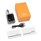 IJOY CIGPET® ANT 80W E Zigarette/E shisha Vape Box Mod Starterset, Top Refill Vaping Kit mit Sub 0,25 Ohm Verdampfkopf, Dampftank RBA 2ml, HD OLED-Anzeige Vaporizer Elektronischer Zigaretten | VW /TC (Temperaturregelung) Box Mod mit 18650 Batterie, Ohne Nikotin, Schwarz -