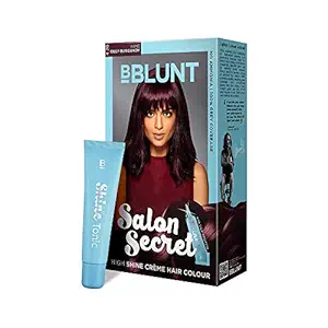 BBLUNT Salon Secret High Shine Crome Hair Colour, 100g - Wine Deep Burgundy 4.20 (Pack of 1)