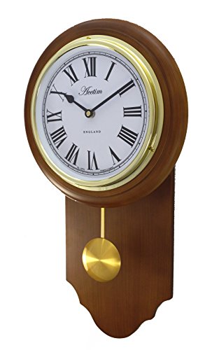 Acctim Taunton, Traditional Drop Dial Quartz Wall clock with Pendulum