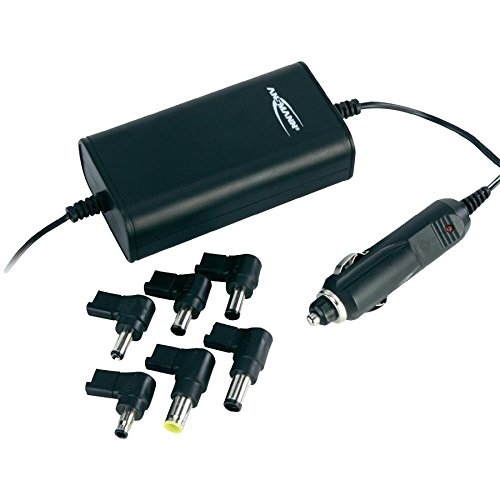 Ansmann DCPS-75W Universal Kfz-Netzteil inkl. Adapterstecker (15-24V, 75 Watt) für Notebook schwarz