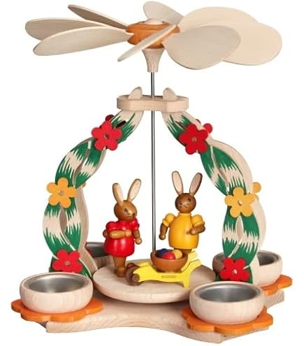 Rudolphs Schatzkiste Schneemann-Kerzenhalter – Handbemalte Holzfigur Aus Dem Erzgebirge, Ca. 6,5 Cm Hoch