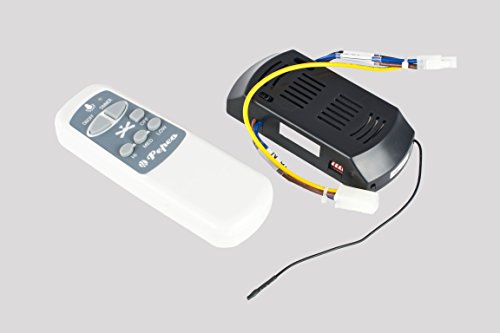 Pepeo Deckenventilator Melton Nickel, mit Beleuchtung, Flügel honig-ahorn, inklusive Fernbedienung - 2