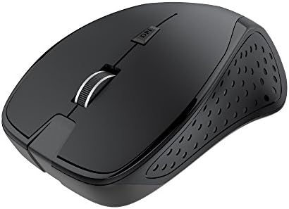YOUSIPI 2.4GHz Wireless Mouse Nano Receiver Computer Mouse Black