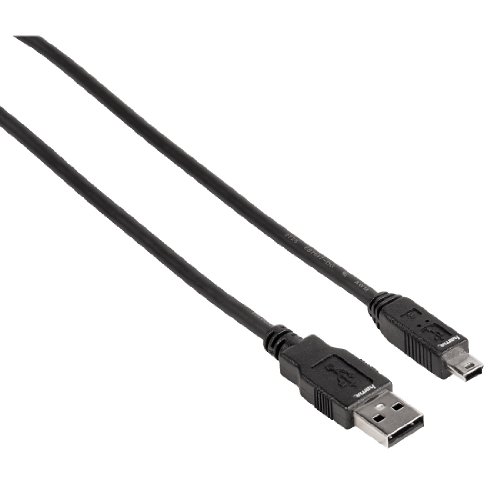 Hama USB 2.0 Kabel USB-A-Stecker - mini-USB-B-Stecker (B 5Pin), 1,8 m