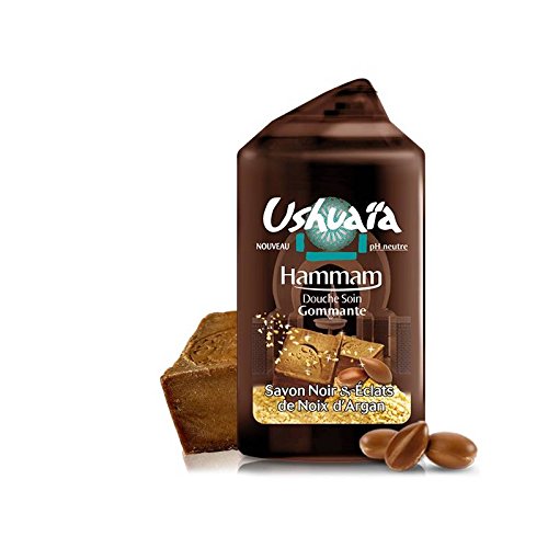 Ushuaia Hamam Experience Shower Scrub - Black Soap & Argan Nut