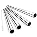 Produktbild Edelstahl Trinkhalme Alink extra breit lang wiederverwendbare Fat Boba Metall Smoothie Strohhalme Jumbo, 12 mm x 9 in 4er Set mit Reinigungsbürste