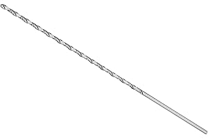 CoCud Brocas Helicoidales Extralarga, Diámetro de 5 mm, Longitud Total de 300 mm, Barrena Helicoidal de Acero de Alta Velocidad (Aplicaciones: para Carpintería de Metal y Cobre)