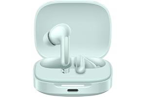Xiaomi Redmi Buds 6 Green - czas pracy baterii 42 h, dźwięk Hi-Fi z dwoma sterownikami, 49 dB ANC, 4 tryby EQ, redukcja szumów AI, szybkie ładowanie, Bluetooth 5.4, obsługa Google Fast Pair