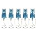 5 Pcs Empty Blue Spray Bottle Pump 15ML
