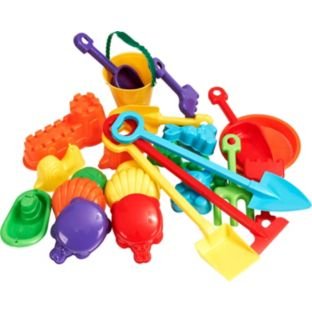 Chad Valley 25 Piece Sand Accessory Set.