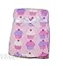 Baby Newborn Fleece Blanket Swaddling Wrap Swaddle Hooded Robe Dressing Gown Girl or Boy, Pink or Blue, 0+ Months Unisex (Baby Blanket Cupcakes)
