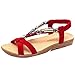 Produktbild CLEARANCE SALE! MEIbax frauen ist sommer sandalen schuhe peep - toe - niedrige schuhe römischen sandalen damen - flip - flops (40, rot)