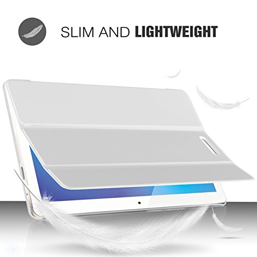 IVSO hochwertiges PU Leder Etui hülle Tasche Case – mit Standfunktion, super 360° Anti-Wrestling, ist für Huawei MediaPad T3 8.0 Tablet-PC perfekt geeignet (Weiß) - 4