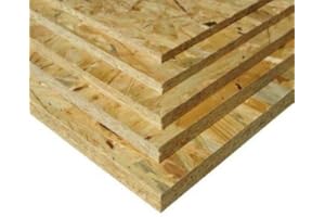 BaustoffhandelShop OSB3 Grobspanplatte Spanplatte Platten Grobspanplatte OSB Verlegeplatte Holzplatte Feuchtraum-geeignet (25mm, 125 x 50 cm), Gelb