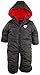 iXtreme Baby Boys Infant Little Car One Piece Puffer Winter Snowsuit Bunting, Charcoal, 18 Months
