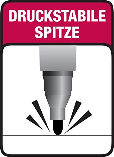 BIC Marking 2000 Permanent Marker ECOlutions / wasserfester Marker mit Rundspitze für viele Oberflächen / 12 schwarze Stifte / Strichstärke 1,7 mm - 5